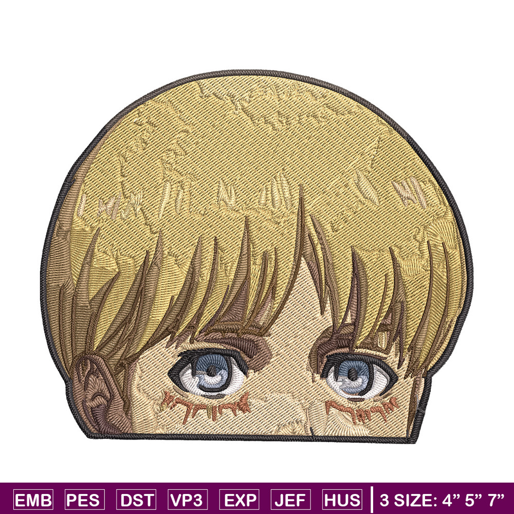 Armin Peeker Embroidery Design, Aot Embroidery, Embroidery File, Anime Embroidery, Anime shirt, Digital download..jpg