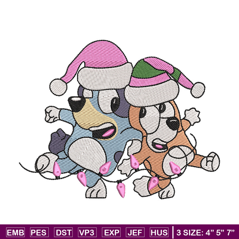 Bluey bingo embroidery design, Bluey embroidery, Chrismas design, Embroidery file, Embroidery shirt, Digital download.jpg