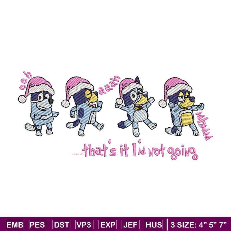 Bluey dance embroidery design, Bluey embroidery, Chrismas design, Embroidery file, Embroidery shirt,Digital download.jpg
