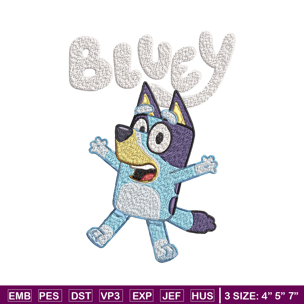 Bluey Embroidery, Bluey Cartoon Embroidery, cartoon Embroidery, cartoon shirt, Embroidery File, Instant download..jpg