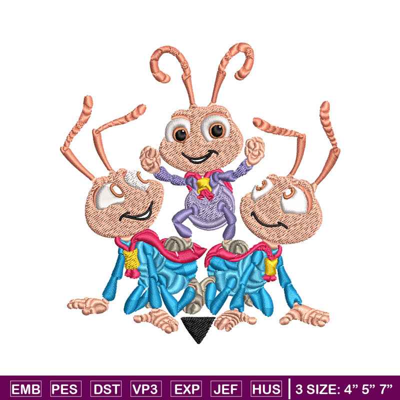 Bug's Life logo Embroidery design, Bug's Life logo Embroidery, cartoon design, Embroidery File, Digital download..jpg