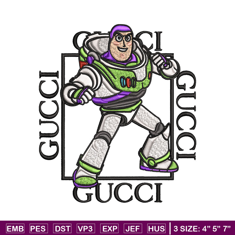Buzz lightyear Gucci Embroidery design, Buzz lightyear Embroidery, cartoon design, Embroidery File, Digital download..jpg