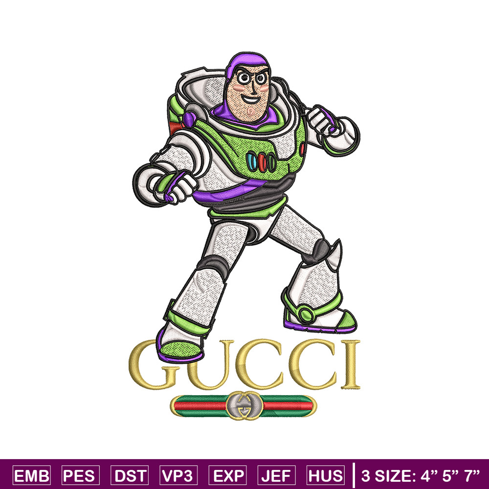 Buzz lightyear Gucci Embroidery design, Buzz lightyear Embroidery, cartoon design, Embroidery File, Instant download..jpg