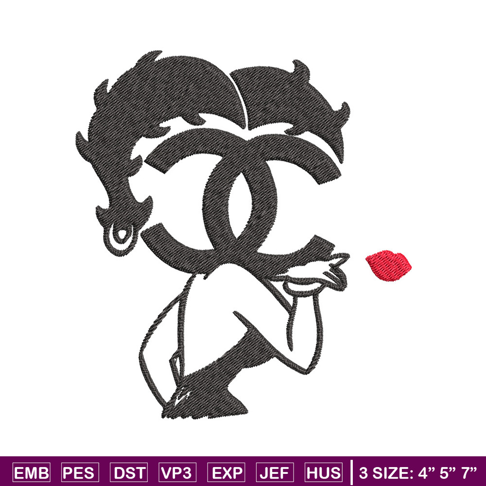 Cartoon girl gucci Embroidery Design, Gucci Embroidery, Brand Embroidery, Embroidery File, Logo shirt, Digital download.jpg