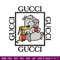 Cartoon Gucci Embroidery design, Cartoon Gucci Embroidery, cartoon design, Embroidery File, Gucci logo, Instant download.jpg