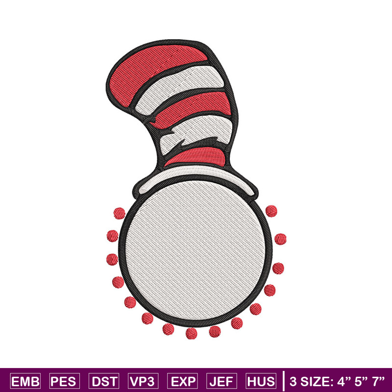 Cat In The Hat Embroidery Design, Cat In The Hat Embroidery, Embroidery File, logo shirt, Digital download..jpg