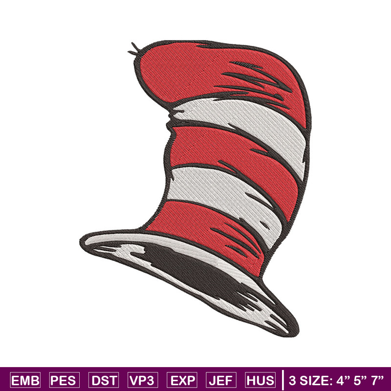 Cat In The Hat Embroidery Design, Dr seuss Embroidery, Embroidery File, Embroidery design, Digital download..jpg