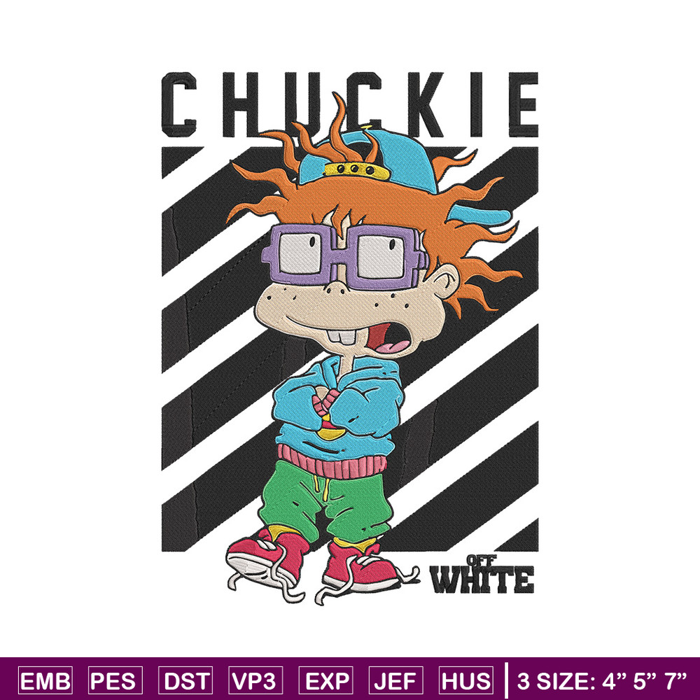 Chuckie Finster Embroidery Design, Rugrats Embroidery, Embroidery File, Anime Embroidery, Anime shirt,Digital download..jpg