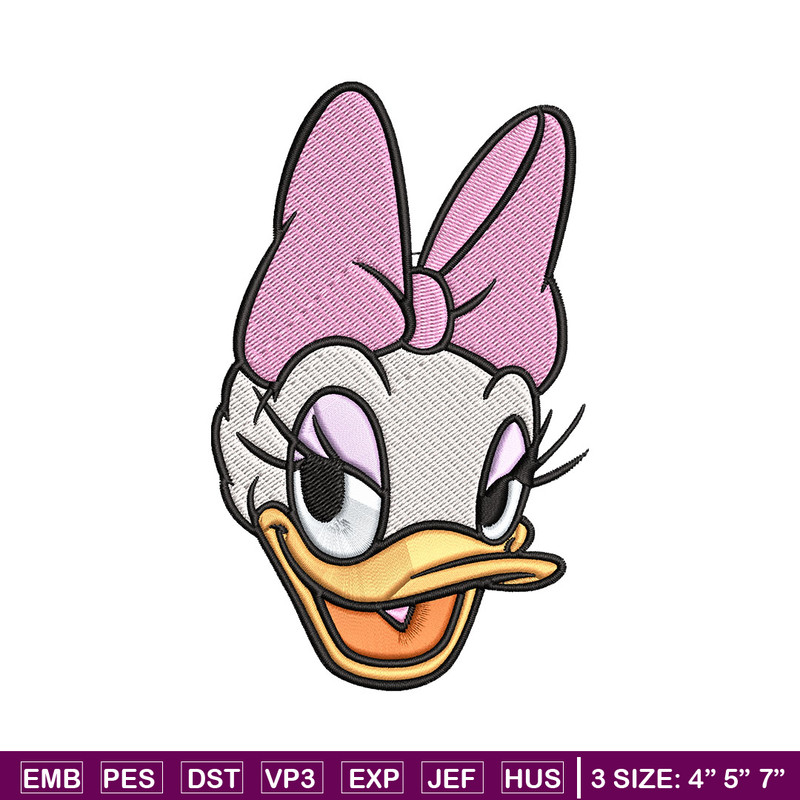 Daisy Duck Embroidery Design, Disney Embroidery, Embroidery design, cartoon shirt, Embroidery File, Digital download..jpg