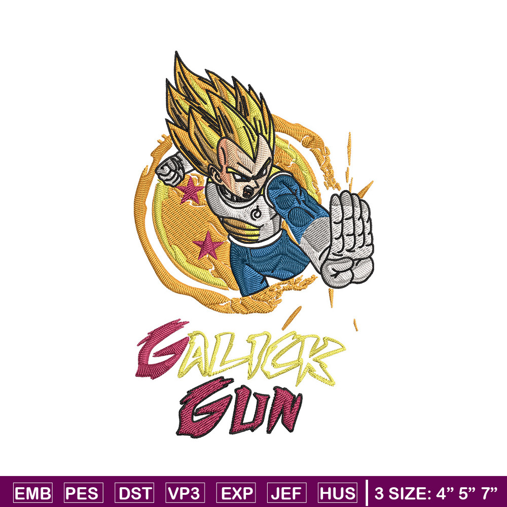 Galick gun Embroidery Design, Dragonball Embroidery, Embroidery File, Anime Embroidery, Anime shirt, Digital download..jpg