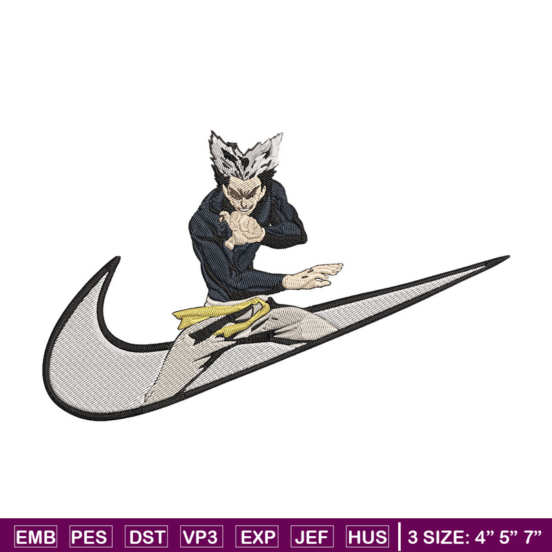 Garou x nike Embroidery Design, One punch man Embroidery, Embroidery File, Nike Embroidery, Anime shirt,Digital download.jpg