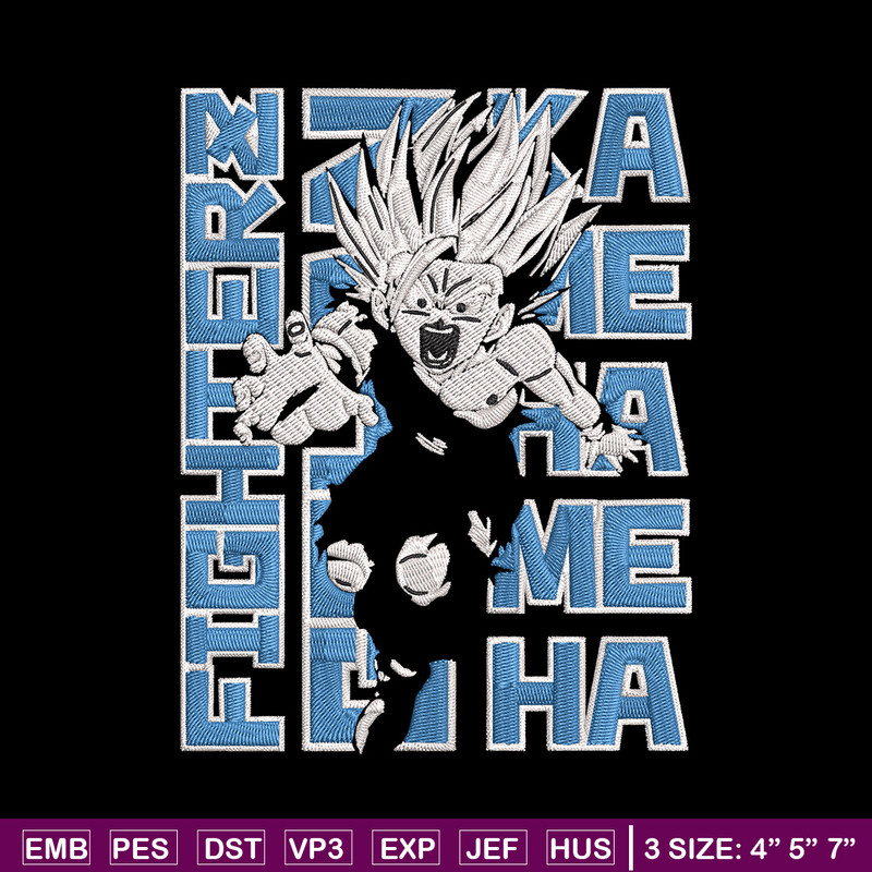 Gohan poster Embroidery Design, Dragonball Embroidery, Embroidery File, Anime Embroidery, Anime shirt, Digital download.jpg