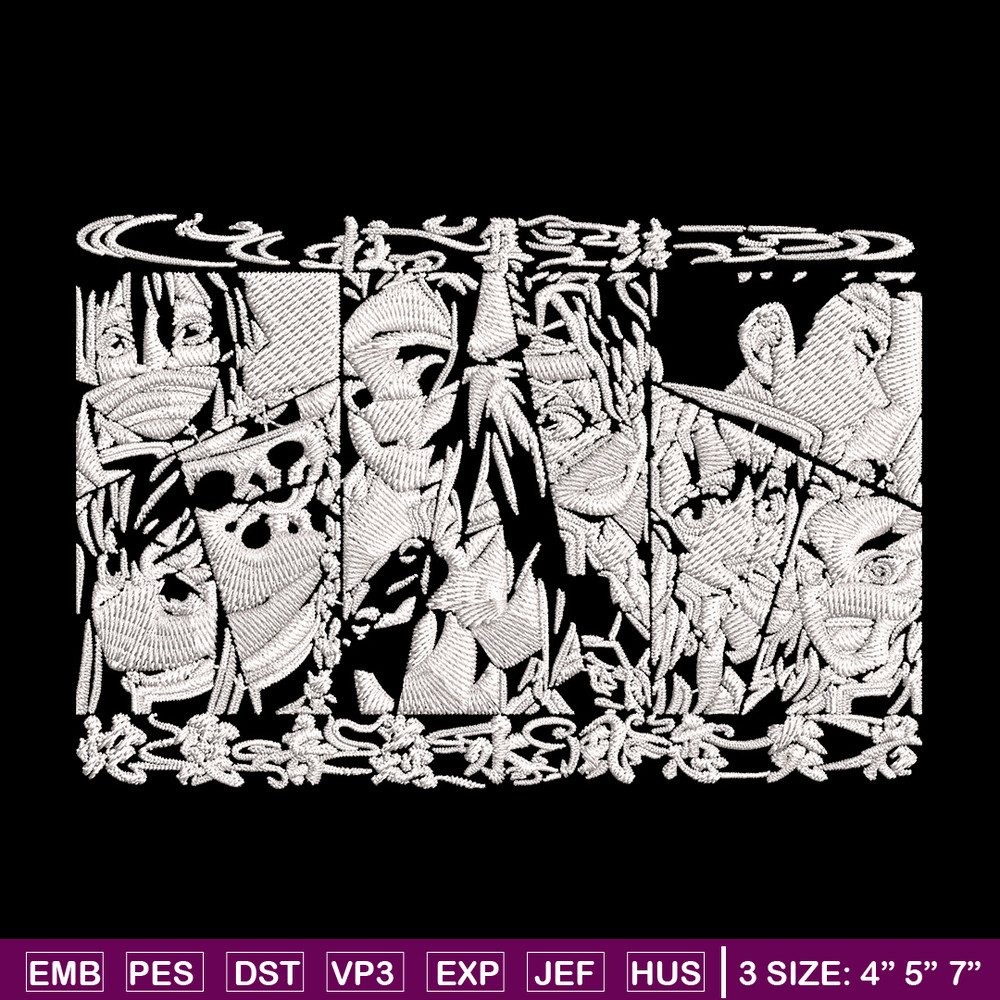 Hashira poster Embroidery Design, Demon slayer Embroidery, Embroidery File, Anime Embroidery, Digital download.jpg