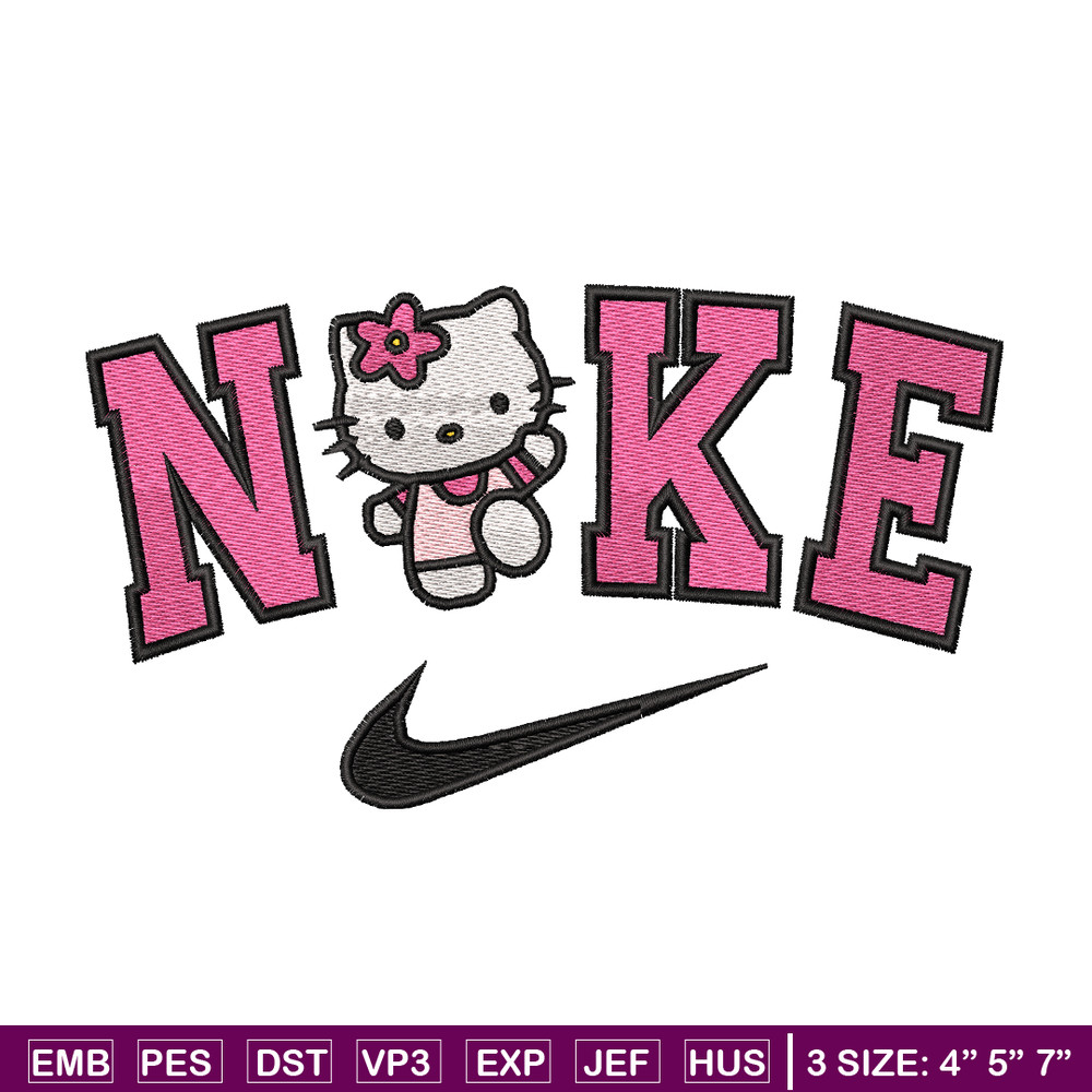 Hello Kitty Nike embroidery design, Hello Kitty embroidery, nike design, logo design, logo shirt, Digital download.jpg