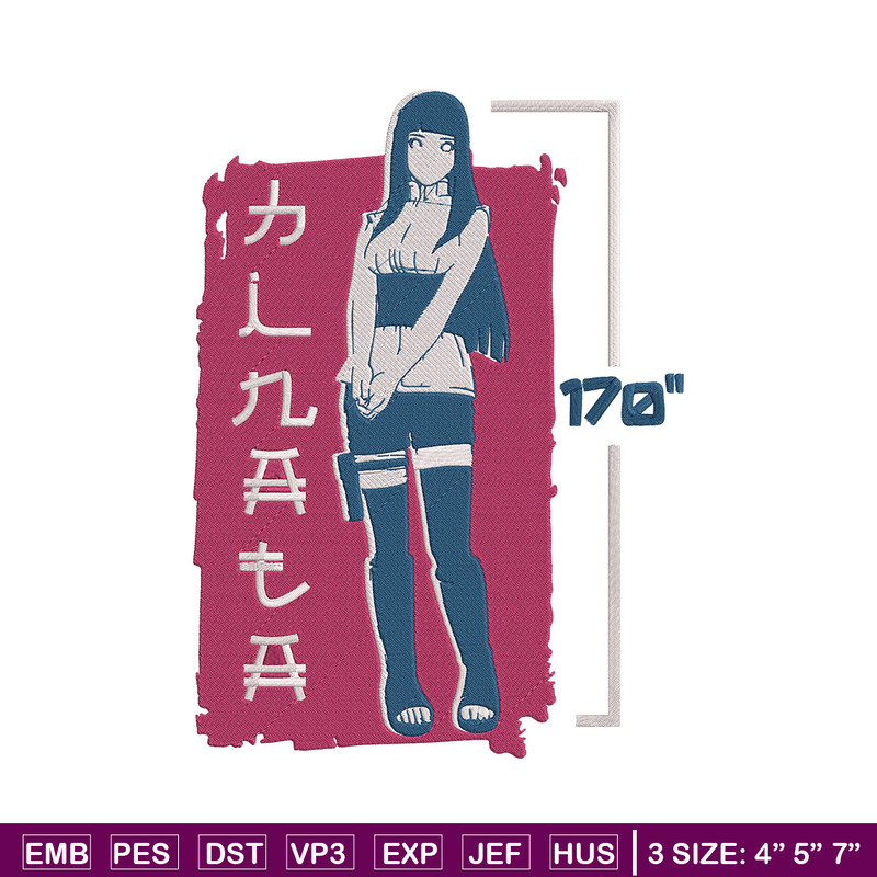 Hinata poster Embroidery Design, Naruto Embroidery, Embroidery File, Anime Embroidery,Anime shirt, Digital download.jpg
