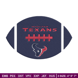 Houston Texans Ball embroidery design, Texans embroidery, NFL embroidery, logo sport embroidery, embroidery design.