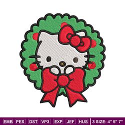 Kitty chrismas Embroidery Design, Kitty Embroidery, Embroidery File, Chrismas Embroidery, Anime shirt, Digital download.