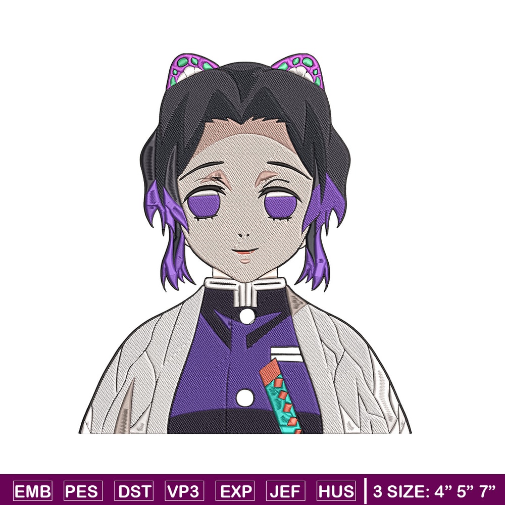 Kochou Shinobu Embroidery Design, Demon slayer Embroidery, Embroidery File,Anime Embroidery,Anime shirt,Digital download.jpg