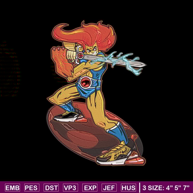 Lion O Embroidery Design, ThunderCats Embroidery, Embroidery File, Anime Embroidery, Anime shirt, Digital download.jpg