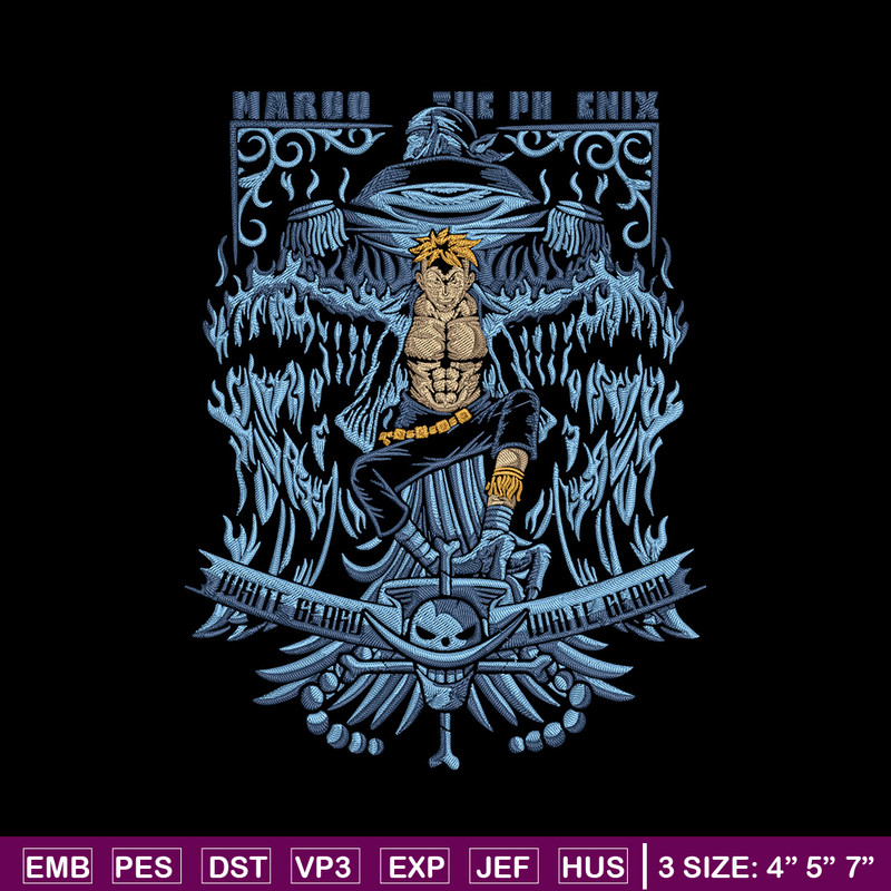 Marco poster Embroidery Design,One piece Embroidery, Embroidery File, Anime Embroidery, Anime shirt, Digital download.jpg