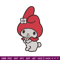 My Melody Embroidery Design, Hello kitty Embroidery, Embroidery File, Anime Embroidery, Anime shirt, Digital download.jpg