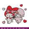 My Melody love Embroidery Design, Hello kitty Embroidery, Embroidery File, Anime Embroidery,Anime shirt,Digital download.jpg
