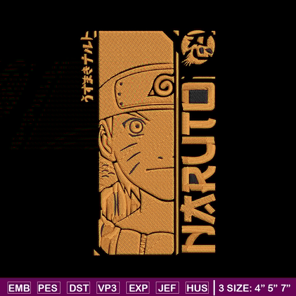 Naruto Poster Embroidery Design, Naruto Embroidery, Embroidery File,Anime Embroidery, Anime shirt, Digital download..jpg