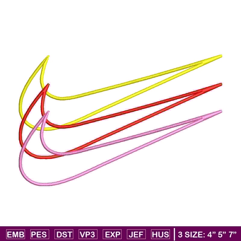 Nike 3 sign embroidery design, Logo embroidery, Nike design, Embroidery shirt, Embroidery file,Digital download.jpg
