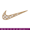 Nike brown embroidery design, Nike embroidery, Nike design, Embroidery shirt, Embroidery file, Digital download.jpg