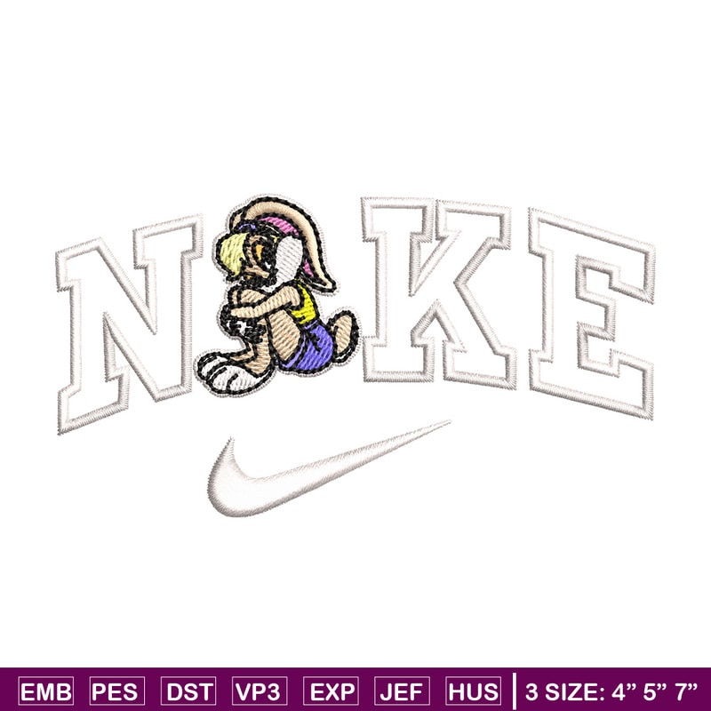 Nike bunny cartoon Embroidery Design, Cartoon Embroidery, Nike Embroidery, Embroidery File, Logo shirt, Digital download.jpg