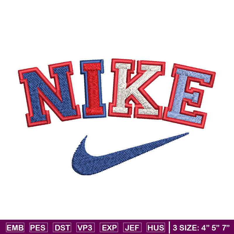 Nike color Embroidery Design, Brand Embroidery, Nike Embroidery, Embroidery File, Logo shirt, Digital download.jpg