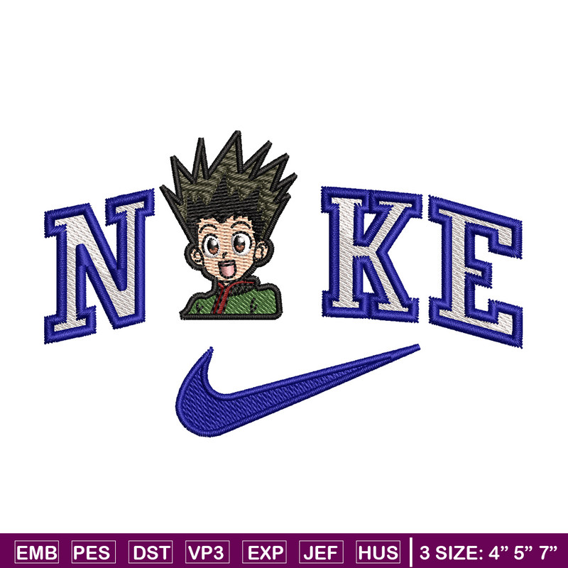 Nike gon embroidery design, Hunter x hunter embroidery, Nike design,Embroidery file,Embroidery shirt,Digital download.jpg