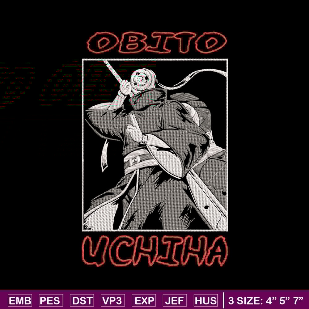 Obito Poster Embroidery Design, Naruto Embroidery, Embroidery File, Anime Embroidery,Anime shirt, Digital download.jpg