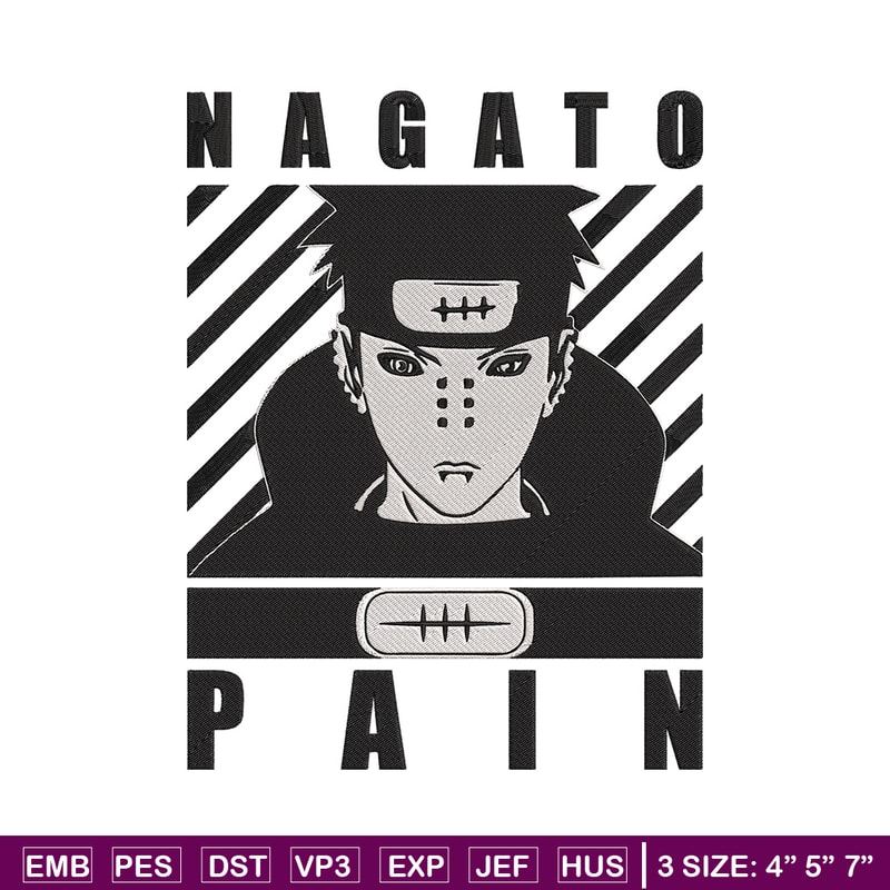 Pain poster Embroidery Design, Naruto Embroidery, Embroidery File, Anime Embroidery, Anime shirt, Digital download.jpg