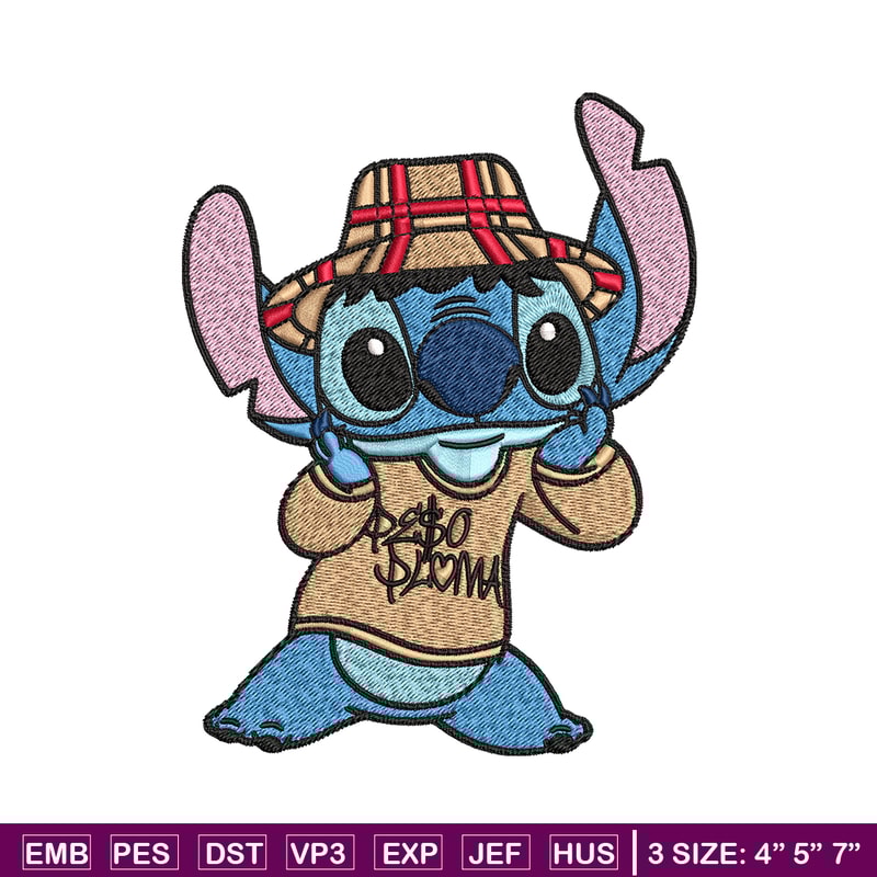 Stitch Peso Pluma Embroidery design, Peso Pluma Stitch Embroidery, cartoon design, Embroidery File, Digital download..jpg