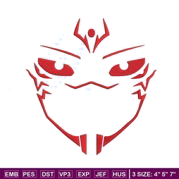 Sukuna face Embroidery Design,Jujutsu Embroidery, Embroidery File, Anime Embroidery, Anime shirt, Digital download..jpg