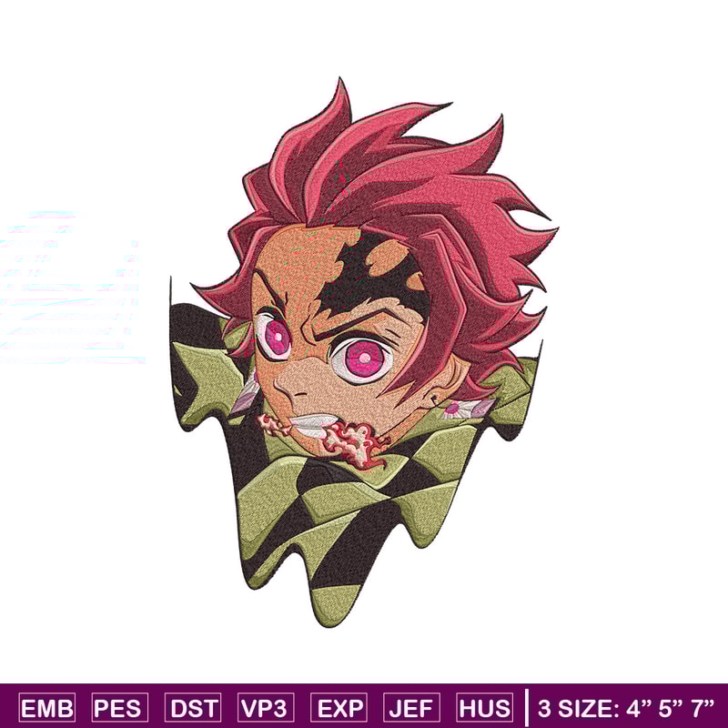 Tanjiro demon Embroidery Design, Demon slayer Embroidery, Embroidery File, Anime Embroidery,Anime shirt,Digital download.jpg