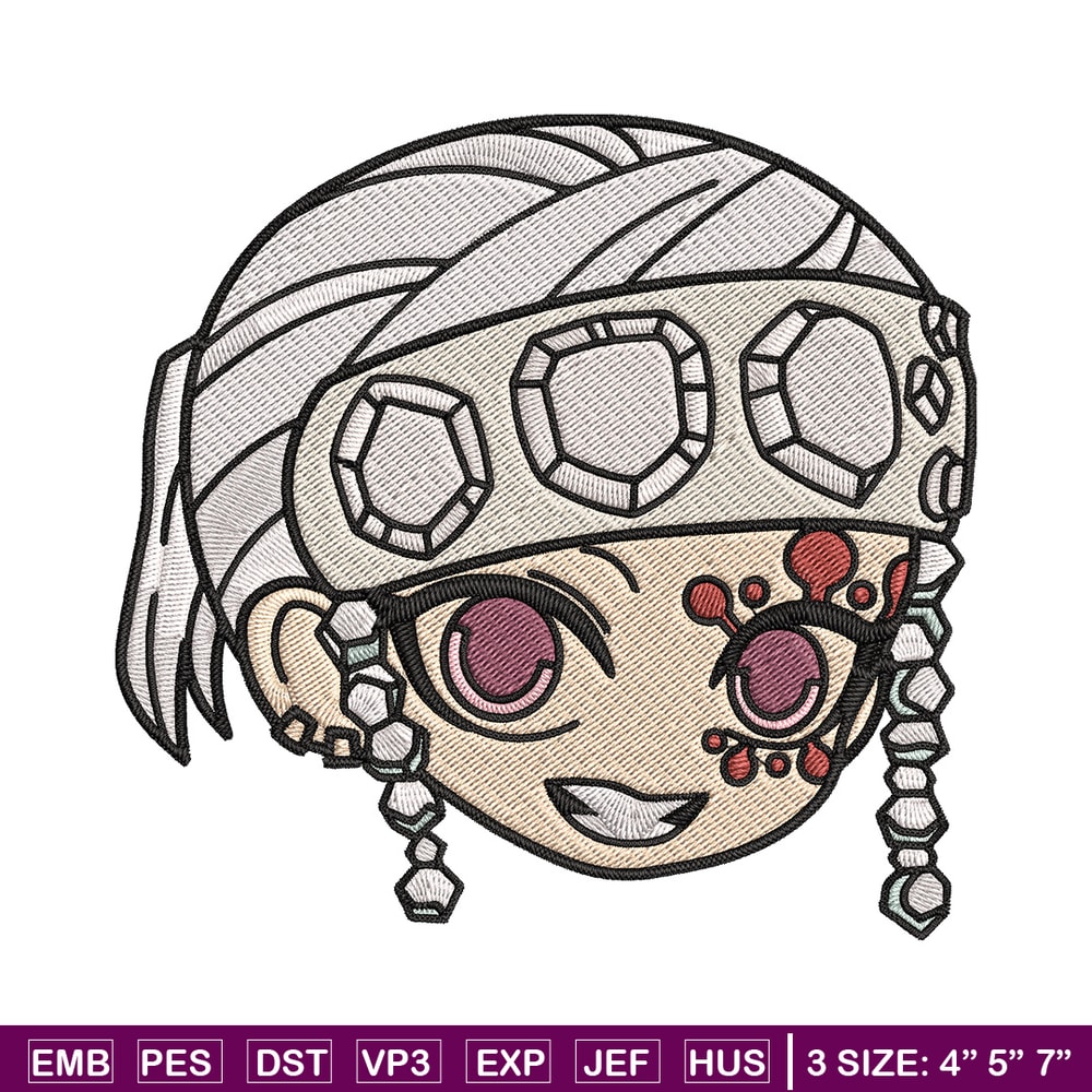 Tengen sticker Embroidery Design, Demon slayer Embroidery, Embroidery File, Anime Embroidery, Digital download..jpg