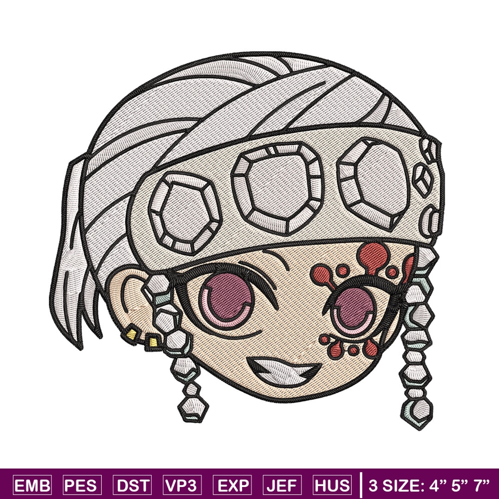 Tengen sticker Embroidery Design, Demon slayer Embroidery, Embroidery File, Anime Embroidery, Digital download.jpg