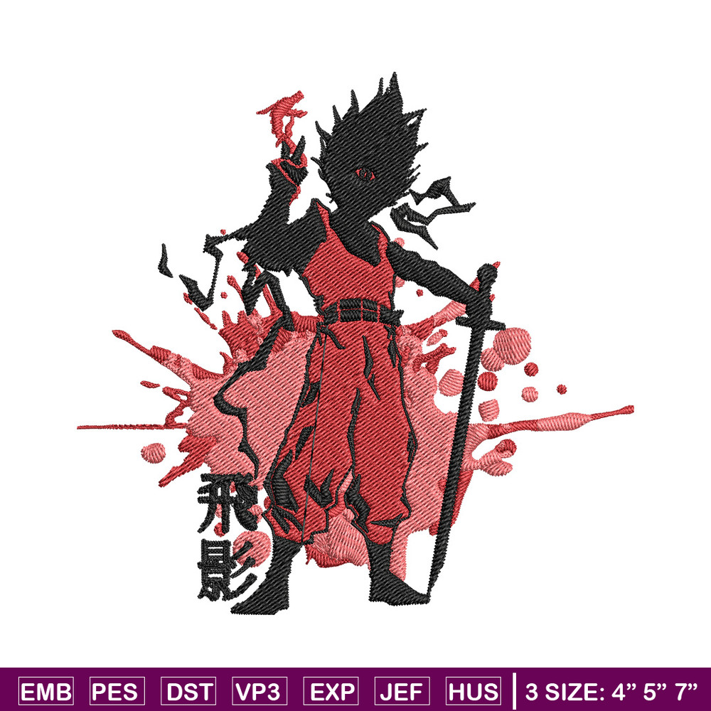 Tobikage Poster Embroidery Design, Tobikage Embroidery, Embroidery File, Anime Embroidery, Anime shirt, Digital download.jpg