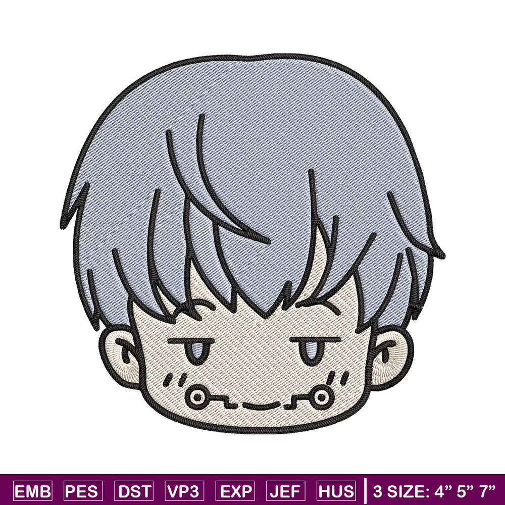 Toge chibi Embroidery Design, Jujutsu Embroidery, Embroidery File, Anime Embroidery, Anime shirt, Digital download.jpg