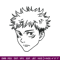Yuji face Embroidery Design, Jujutsu Embroidery, Embroidery File,Anime Embroidery, Anime shirt, Digital download.jpg