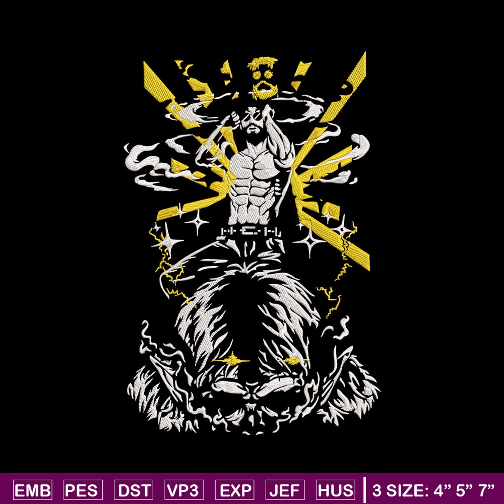 Zeke Yeager Embroidery Design, Aot Embroidery, Embroidery File, Anime Embroidery, Anime shirt, Digital download..jpg