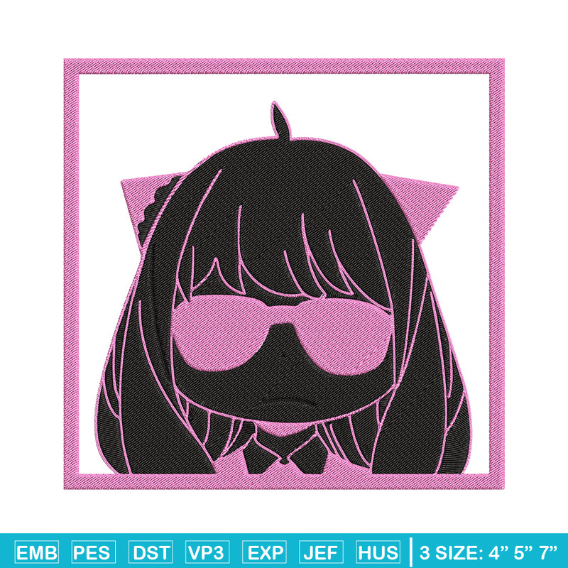 Anya box Embroidery Design, Spy x family Embroidery, Embroidery File, Anime Embroidery, Anime shirt, Digital download.jpg