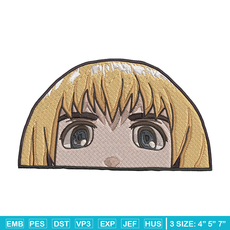 Armin Peeker Embroidery Design, Aot Embroidery, Embroidery File, Anime Embroidery, Anime shirt, Digital download.jpg