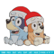 Bluey x Bingo Embroidery Design, Bluey Embroidery, Embroidery File, Chrismas Embroidery, Anime shirt, Digital download.jpg