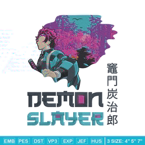 Demon slayer Embroidery Design,Demon slayer Embroidery,Embroidery File,Anime Embroidery,Anime shirt, Digital download..jpg