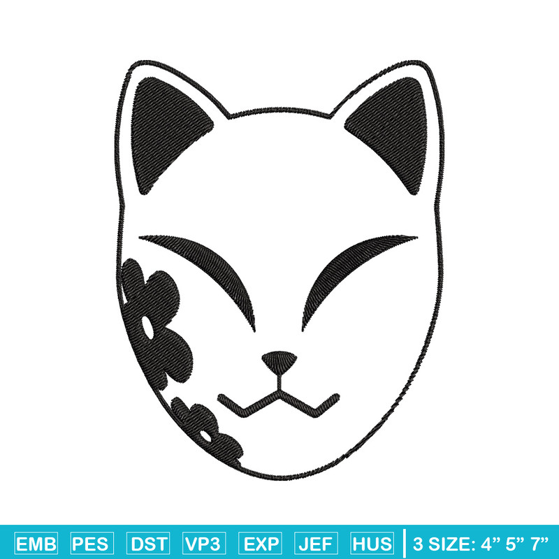 Demon Slayer mask Embroidery Design, Demon slayer Embroidery, Embroidery File, Anime Embroidery, Digital download.jpg