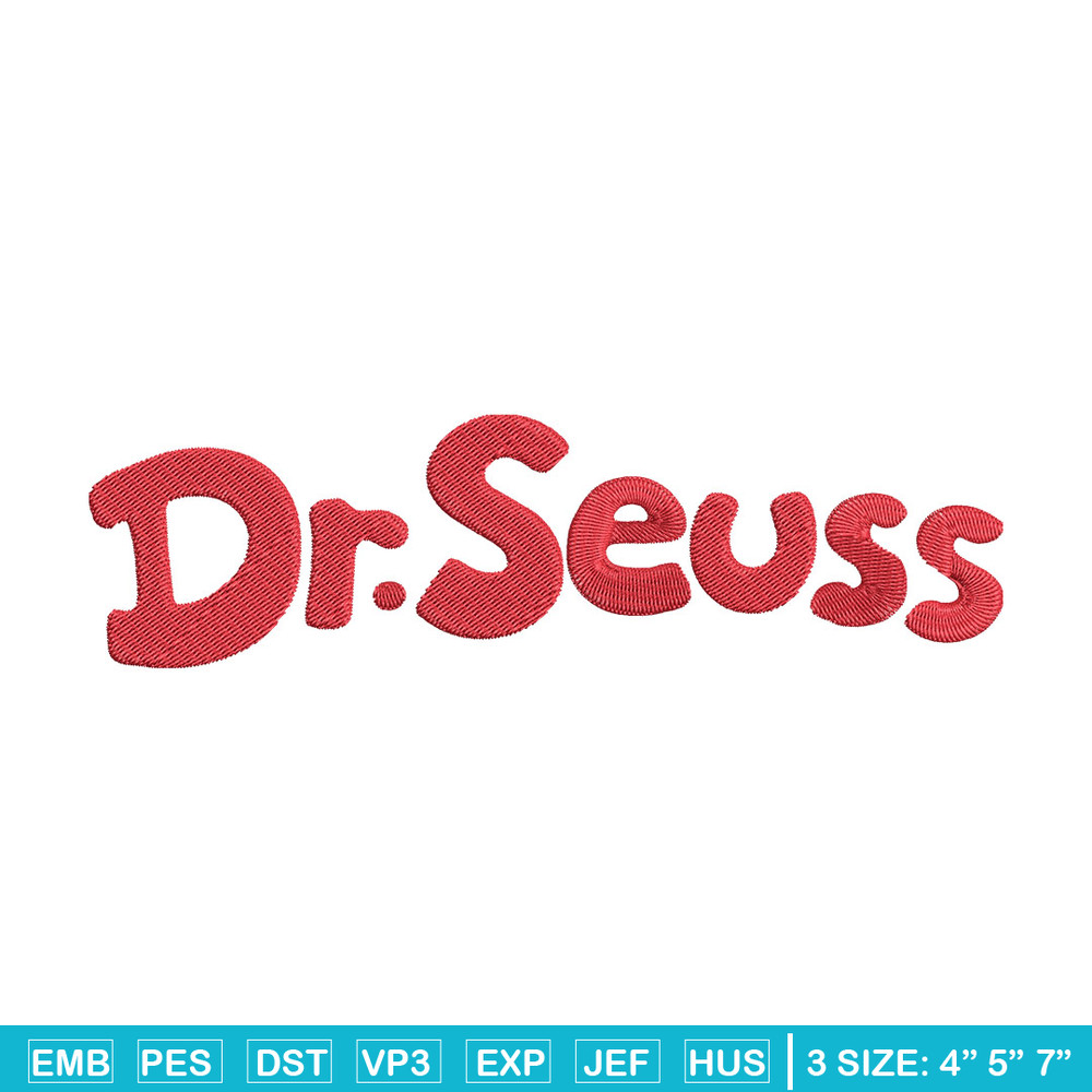 Dr seuss logo Embroidery Design, Dr seuss Embroidery, Embroidery File, Embroidery design, Digital download..jpg