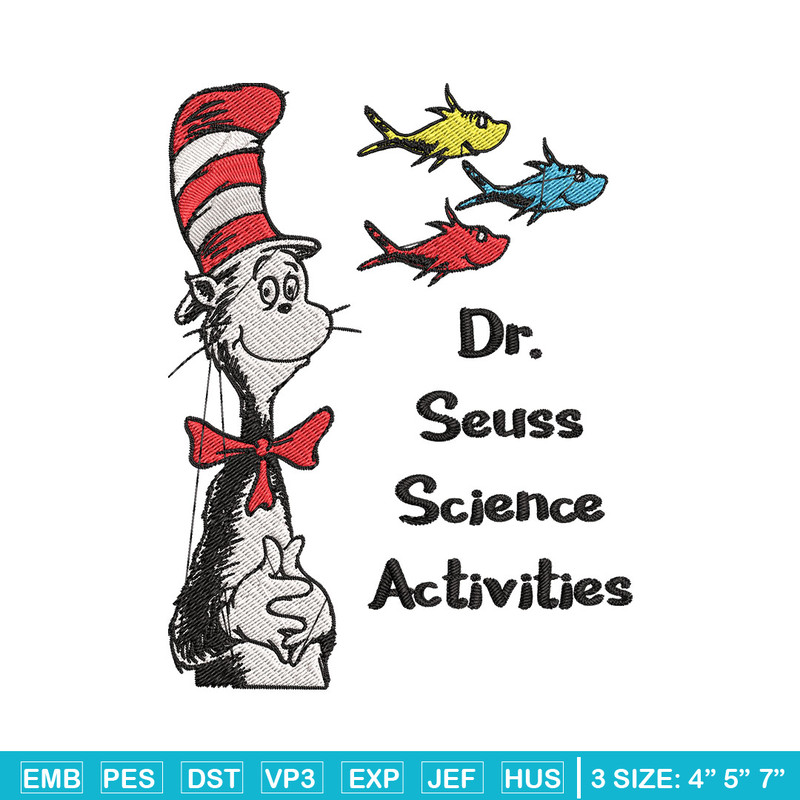 Dr Seuss Science activities Embroidery Design, Dr Seuss Embroidery, Embroidery File, Embroidery design, Digital download.jpg